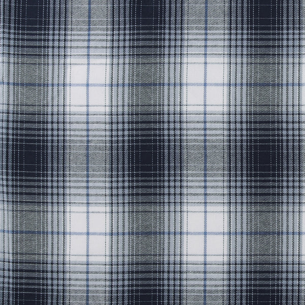 Tartan en Coton Brossé - NOAH - 037 - Bleu