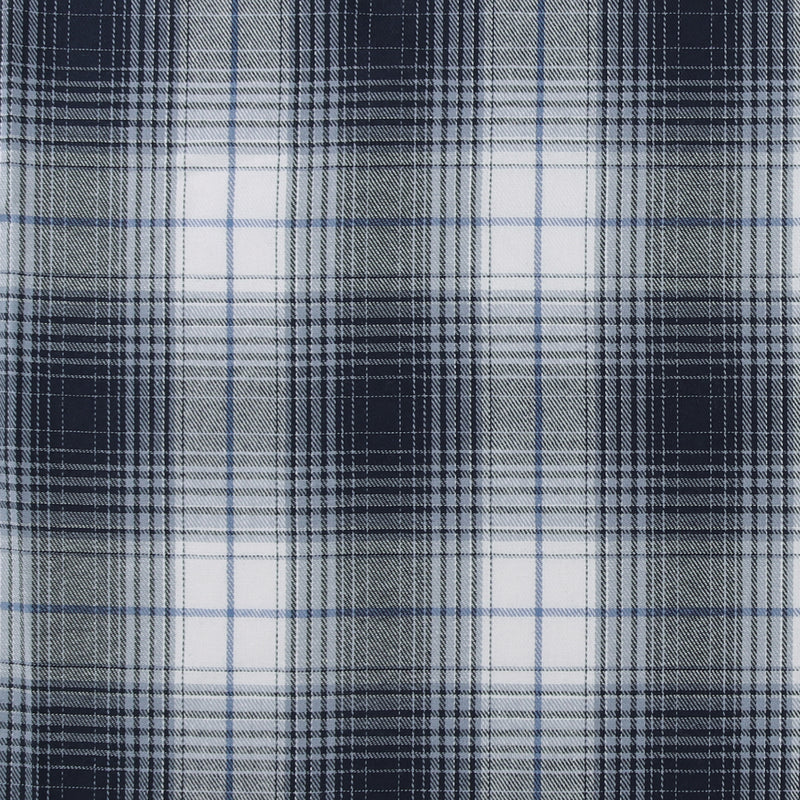 Brushed Cotton Plaid - NOAH - 037 - Blue