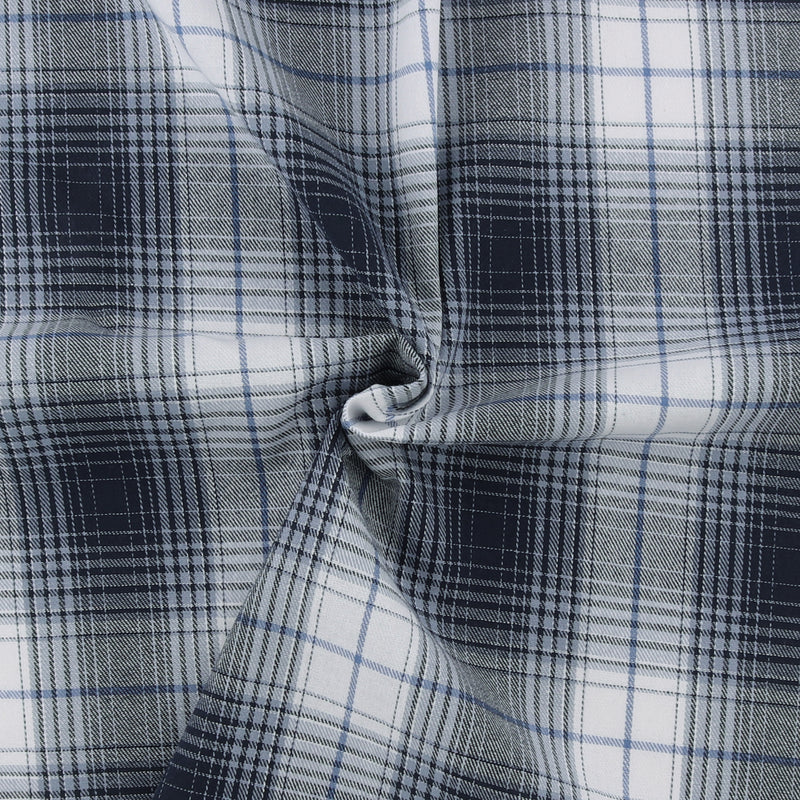 Brushed Cotton Plaid - NOAH - 037 - Blue