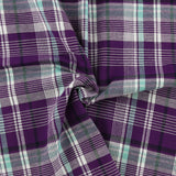 Brushed Cotton Plaid - NOAH - 040 - Purple