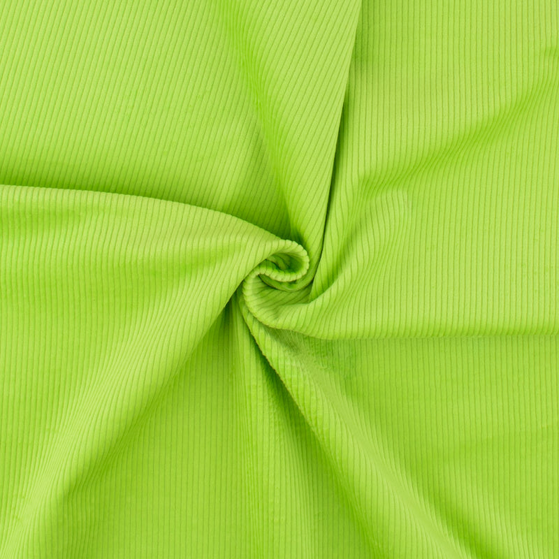 Velours Côtelé Extensible - ALFIE - 009 - Lime