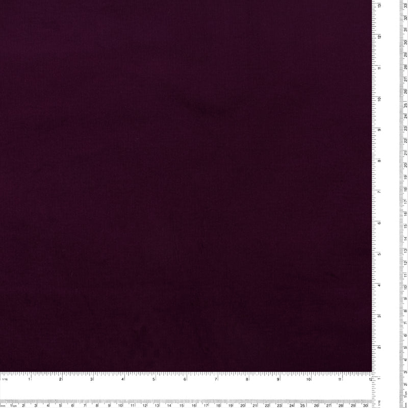 Velours Côtelé Extensible - ALFIE - 017 - Aubergine