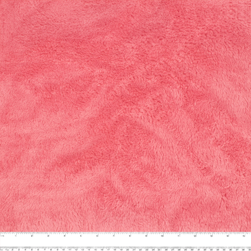 Solid Sherpa Fleece - CUDDLE - 011 - Coral