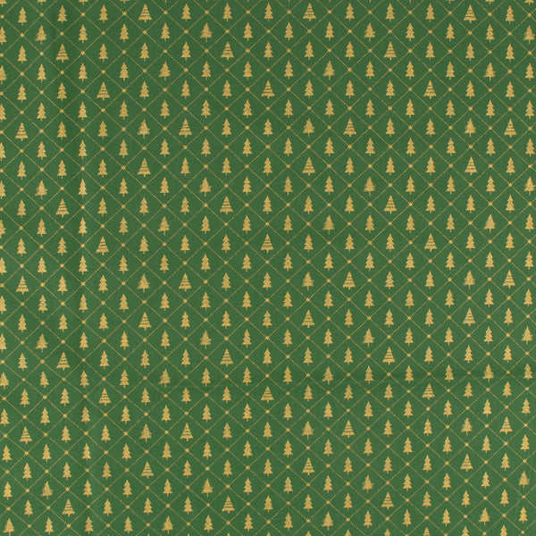 Popeline de Coton Imprimée - NOËL - 002 - Vert