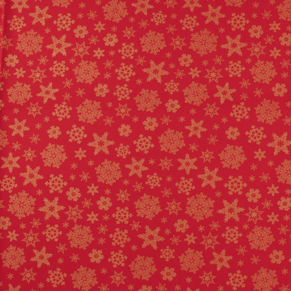 Popeline de Coton Imprimée - NOËL - 020 - Rouge