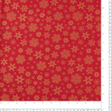 Printed Cotton Poplin - CHRISTMAS - 020 - Red