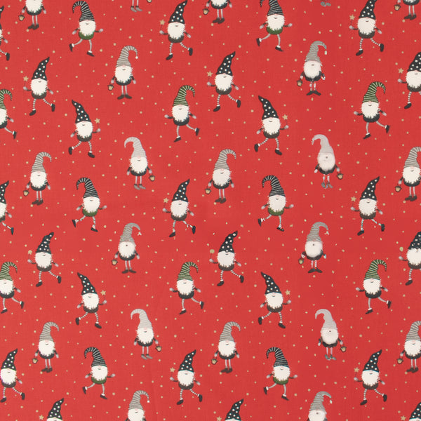 Printed Cotton Poplin - CHRISTMAS - 026 - Red