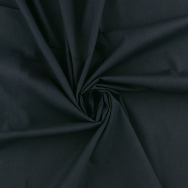 Solid Cotton Poplin - CHRISTMAS - 027 - Dark Navy