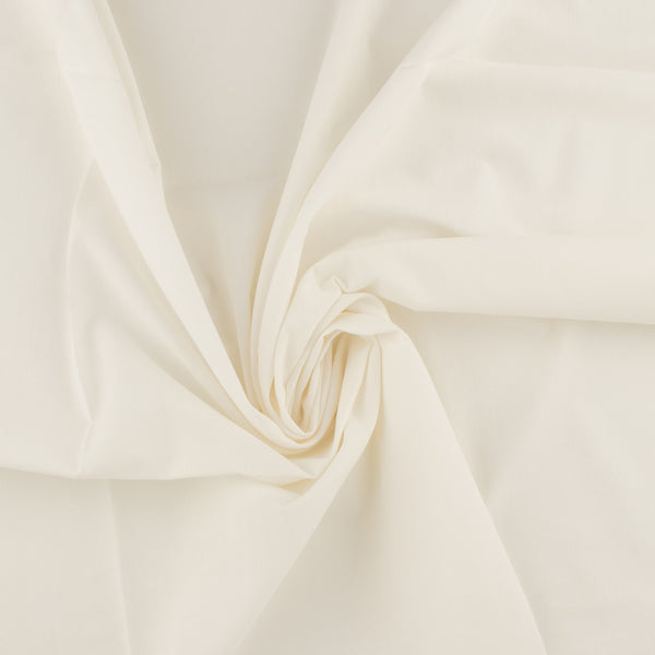 Solid Cotton Poplin - CHRISTMAS - 028 - Ivory