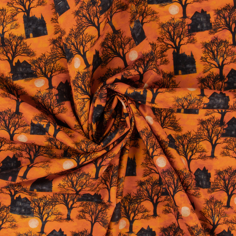 Windham Fabrics - Printed Cotton - FULL MOON - 007 - Pumpkin