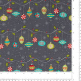 Windham Fabrics - Printed Cotton - A VERY TERRI CHRISTMAS - 002 - Charcoal