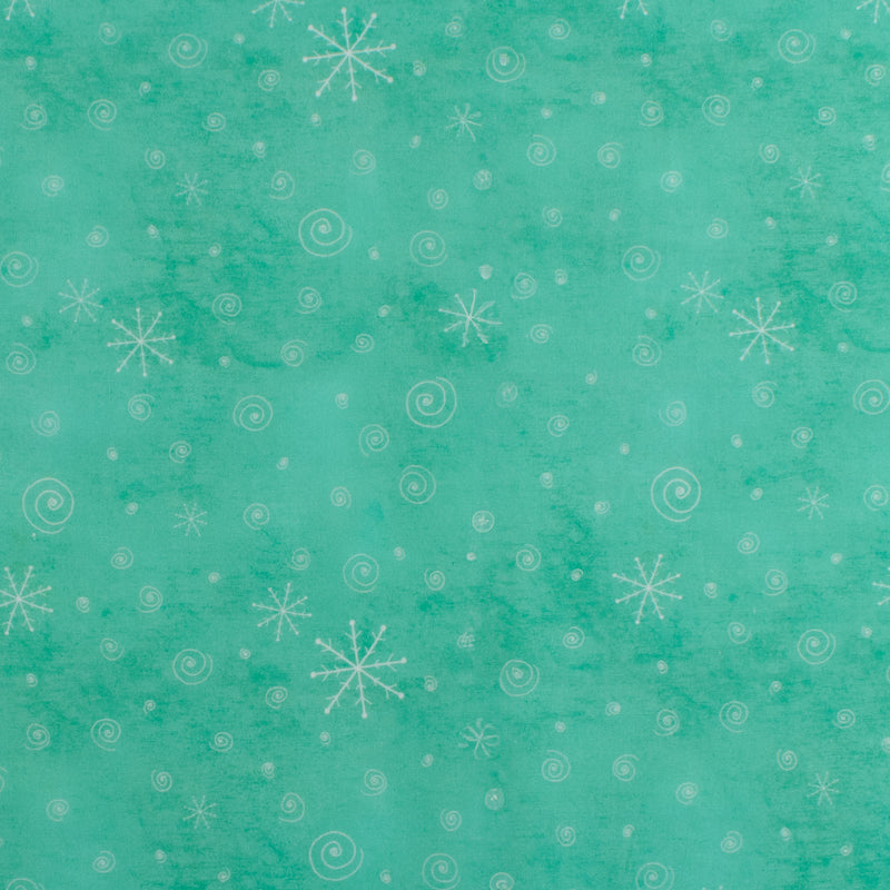 Windham Fabrics - Printed Cotton - A VERY TERRI CHRISTMAS - 007 - Turquoise