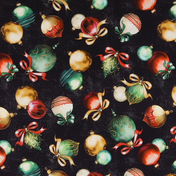 Windham Fabrics - Coton imprimé - &lt;HOLIDAY SPLENDOR&gt; - 002 - Noir