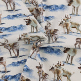 3 Wishes Fabrics - Printed Cotton - HERE COMES SANTA - 005 - White