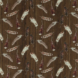 Henry Glass - Printed Cotton - MOOSE LODGE - 003 - Brown