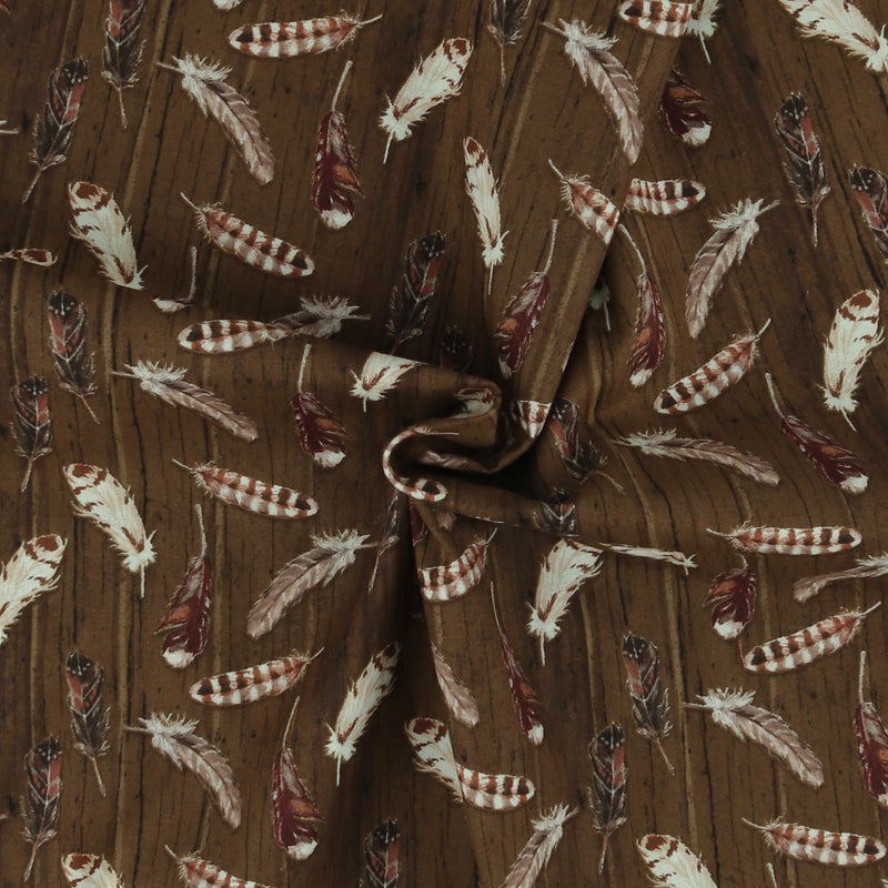 Henry Glass - Printed Cotton - MOOSE LODGE - 003 - Brown