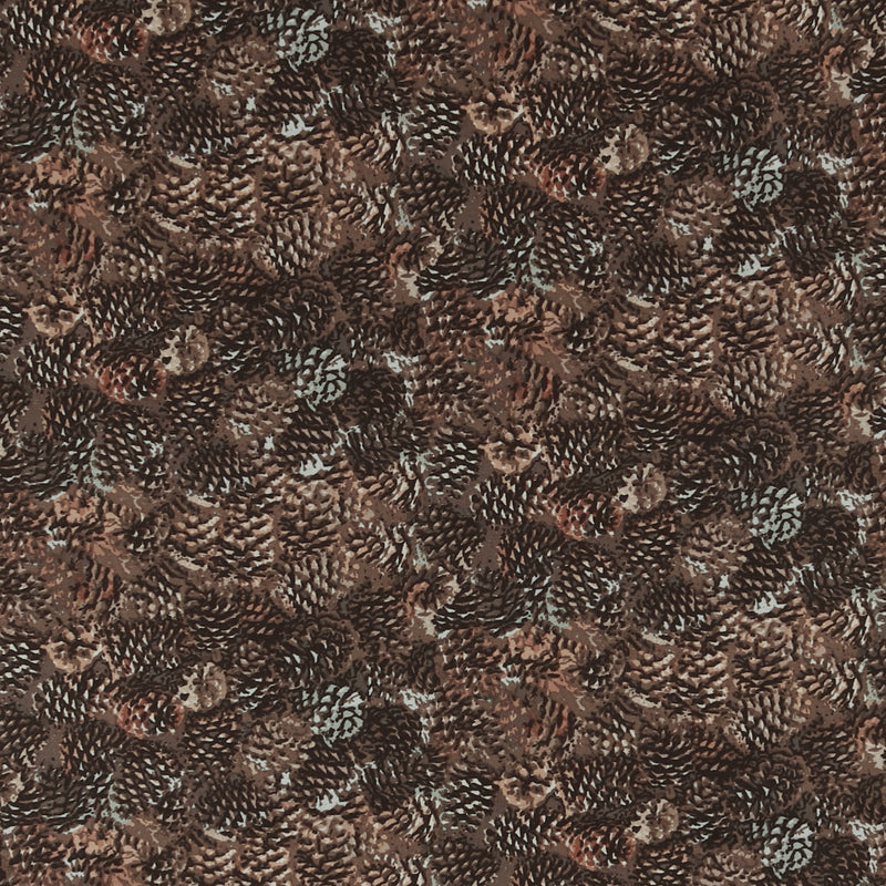 Henry Glass - Printed Cotton - MOOSE LODGE - 005 - Brown