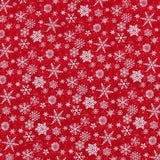 Henry Glass - Printed Cotton - SNOW CREW- 009 - Red