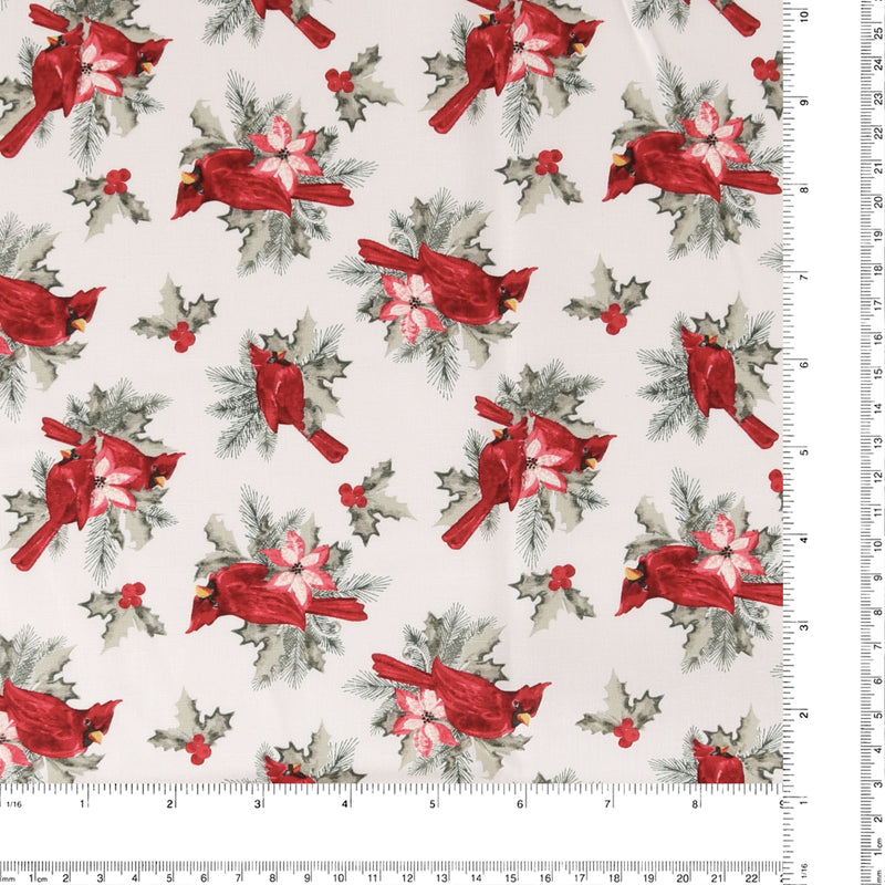 Blank - Printed Cotton - HOLIDAY STYLE - 007 - Red