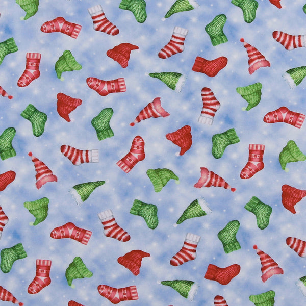 Digital Printed Cotton - HOLIDAY MINIS - 001 - Frost