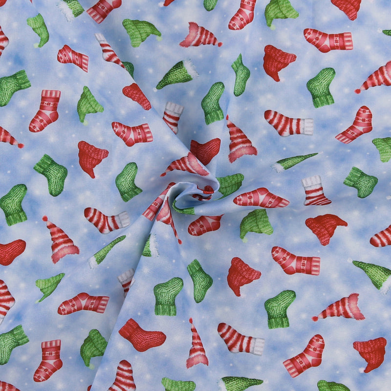 Digital Printed Cotton - HOLIDAY MINIS - 001 - Frost