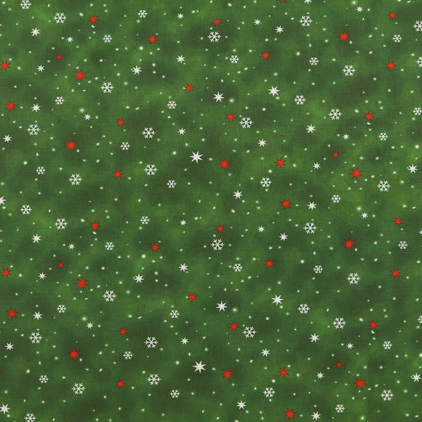 Digital Printed Cotton - HOLIDAY MINIS - 003 - Green