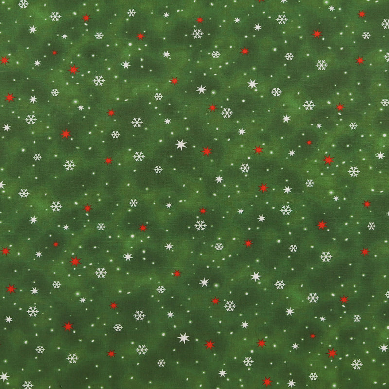 Digital Printed Cotton - HOLIDAY MINIS - 003 - Green