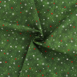 Digital Printed Cotton - HOLIDAY MINIS - 003 - Green