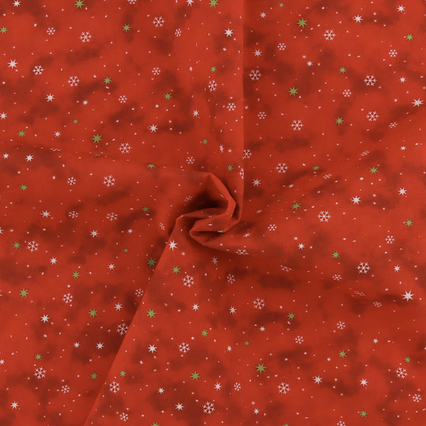 Digital Printed Cotton - HOLIDAY MINIS - 005 - Red