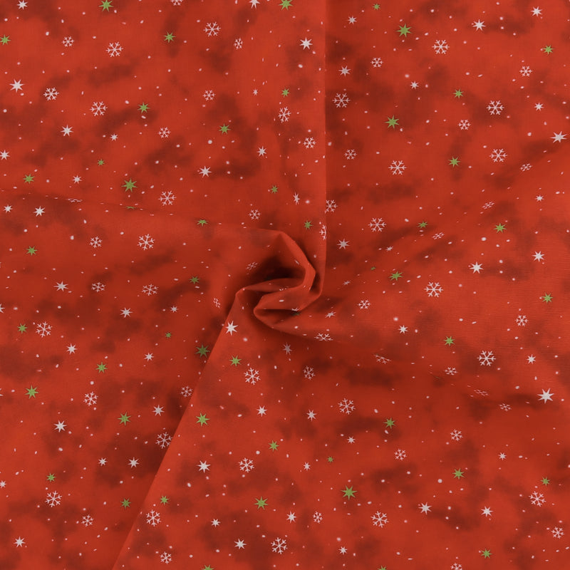 Digital Printed Cotton - HOLIDAY MINIS - 005 - Red