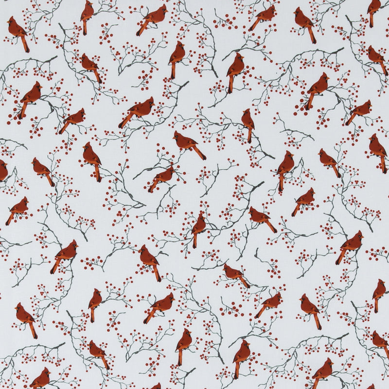 Digital Printed Cotton - HOLIDAY MINIS - 006 - White