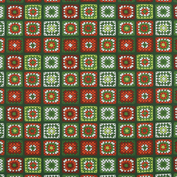 Digital Printed Cotton - HOLIDAY MINIS - 009 - Green