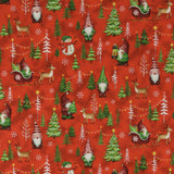 Digital Printed Cotton - HOLIDAY MINIS - 010 - Red