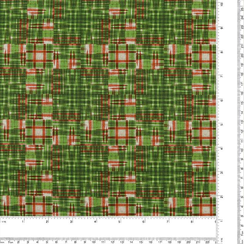 Coton Imprimé Numérique - PETIT NOËL - 012 - Vert