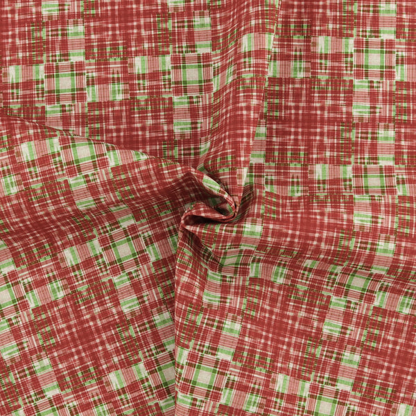 Digital Printed Cotton - HOLIDAY MINIS - 013 - Red