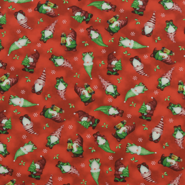 Digital Printed Cotton - HOLIDAY MINIS - 015 - Red