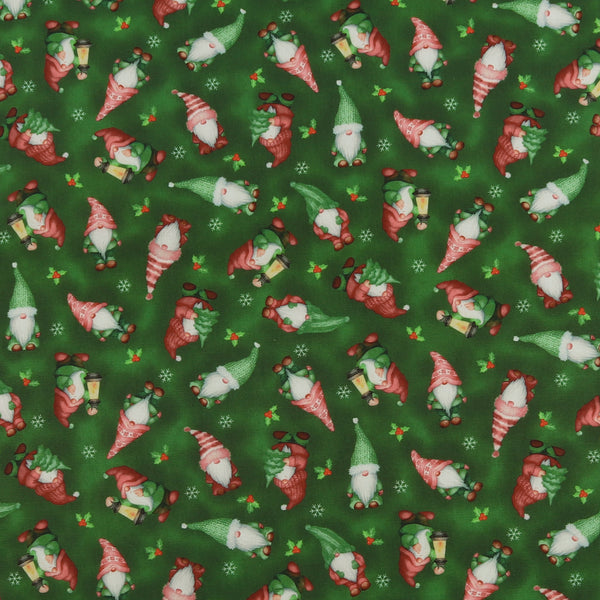 Digital Printed Cotton - HOLIDAY MINIS - 016 - Green