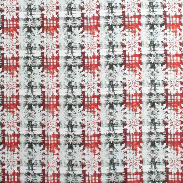 HOMESTEAD HOLIDAYS Digital Printed Cotton - HOMESTEAD HOLIDAYS - 001 - Grey & Red