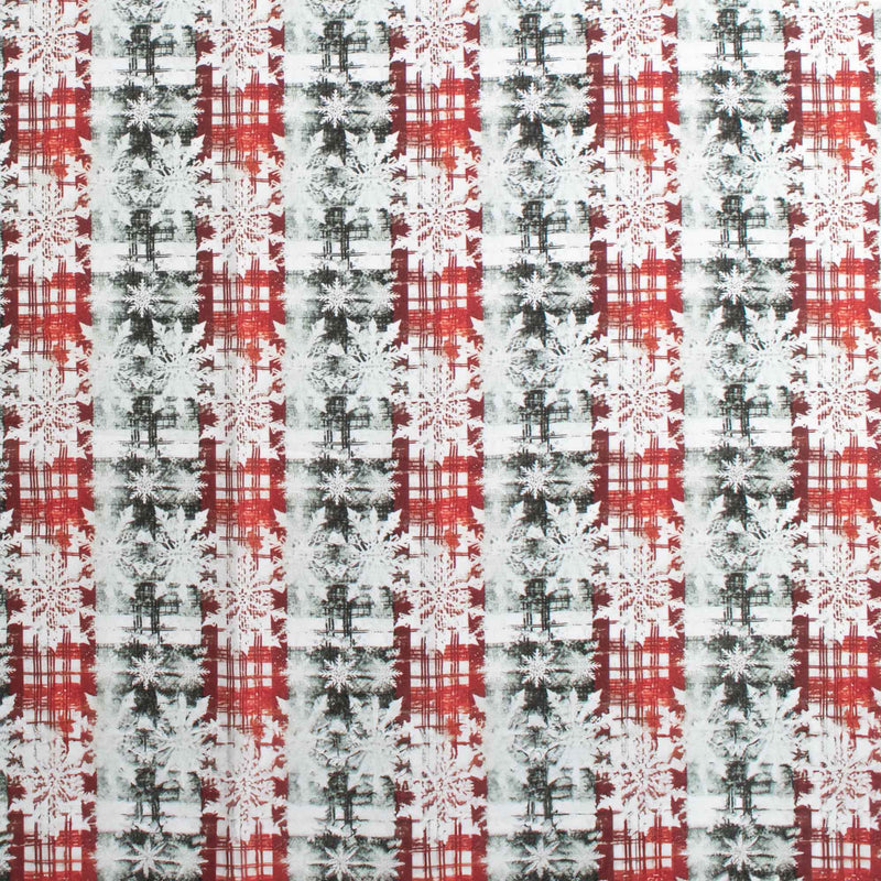 HOMESTEAD HOLIDAYS Digital Printed Cotton - HOMESTEAD HOLIDAYS - 001 - Grey & Red