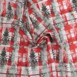 HOMESTEAD HOLIDAYS Digital Printed Cotton - HOMESTEAD HOLIDAYS - 005 - Grey & Red