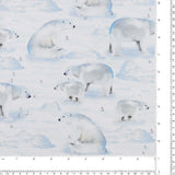 Digital Printed Cotton - WINTER WONDERLAND - 005 - Winter White