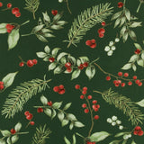 Coton imprimé - NOËL ÉLÉGANCE - 001 - Vert