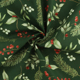 Coton imprimé - NOËL ÉLÉGANCE - 001 - Vert