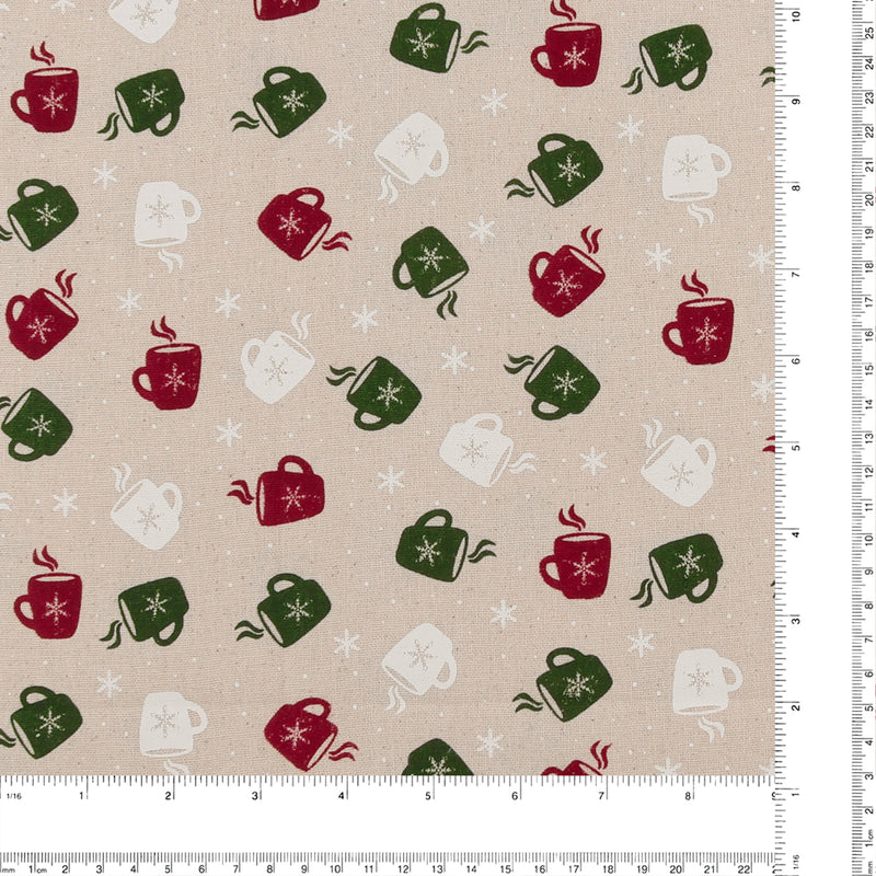 Printed Cotton - HOMESPUN HOLIDAYS - 001 - Mug