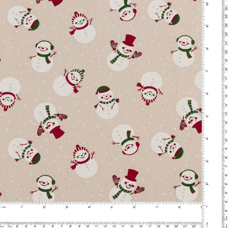 Printed Cotton - HOMESPUN HOLIDAYS - 002 - Snowman