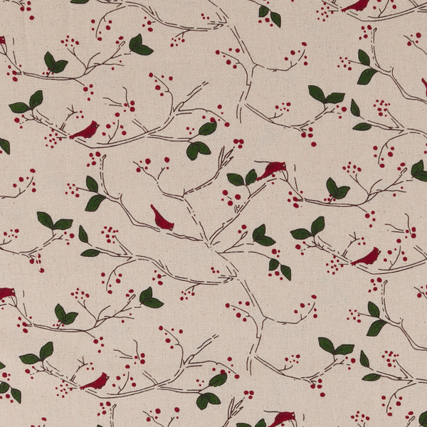 Printed Cotton - HOMESPUN HOLIDAYS - 003 - Cardinal