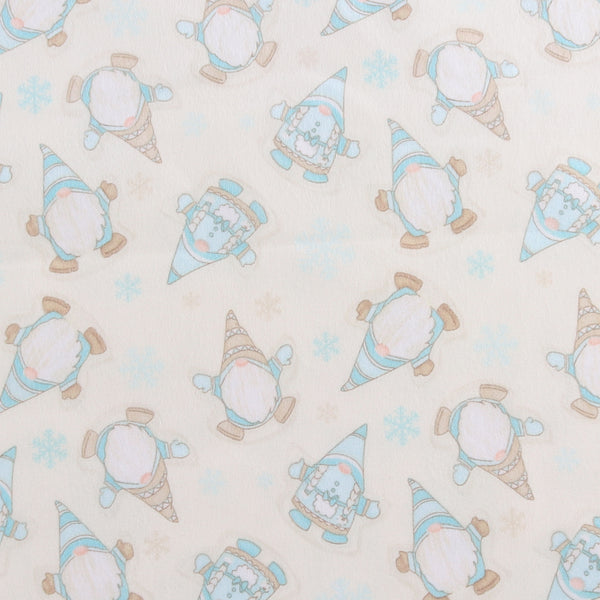 Henry Glass - Printed Flannelette - I LOVE SN'GNOMIES - 007 - Ivory