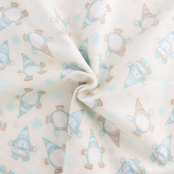 Henry Glass - Printed Flannelette - I LOVE SN'GNOMIES - 007 - Ivory