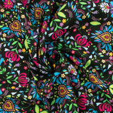 Printed Poplin - CRAYON - 003 - Black