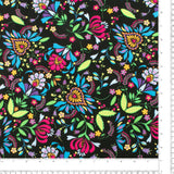 Printed Poplin - CRAYON - 003 - Black